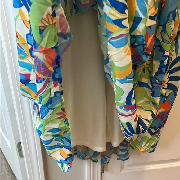 Flying Tomato Floral Maxi Dress - Blue, Green, Orange - Picture 12 of 12